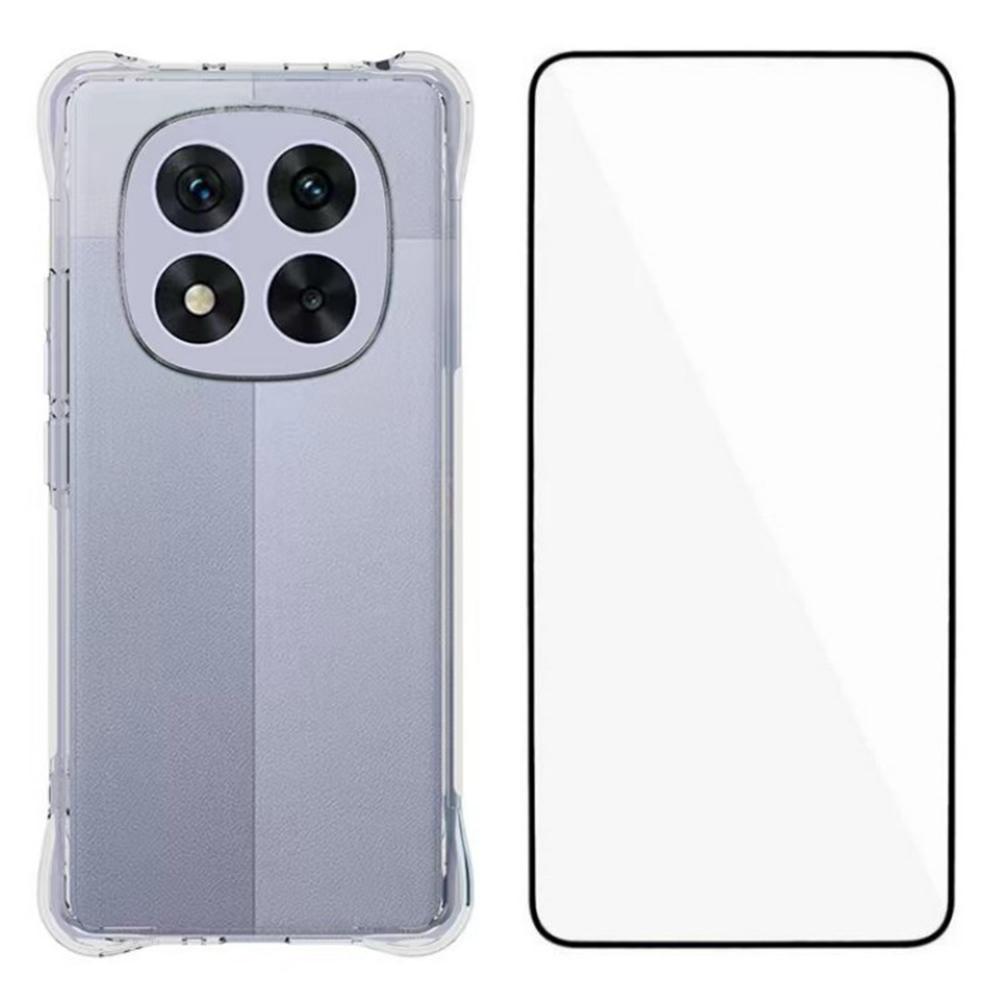 WANLONFENG WL Series for Xiaomi Redmi Note 14 Pro 4G Case 2.0mm TPU Phone Cover with Tempered Glass Film