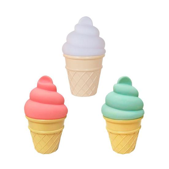 Novelty Ice Cream Shaped LED Desk Table Night Light Bedroom Home Decor Lamp Gift