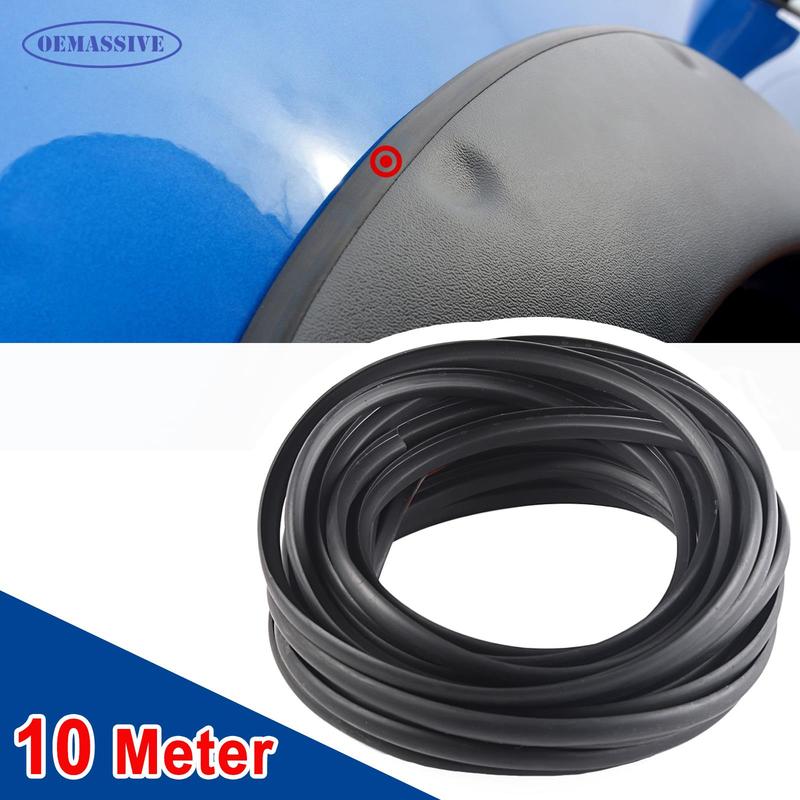 

OEMASSIVE 10M Fender Flare Protector Car Wheel Protector Wheel Arch Cover Gap Strip Waterproof Anti Rubber Moulding Trims Seals чорний
