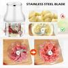 USB Rechargeable Electric Kitchen Chopper 250ml with 3 Blades & 2 Speeds, Mini Onion Chopper for Fruits Vegetables Nuts Meat Baby Food Sauces