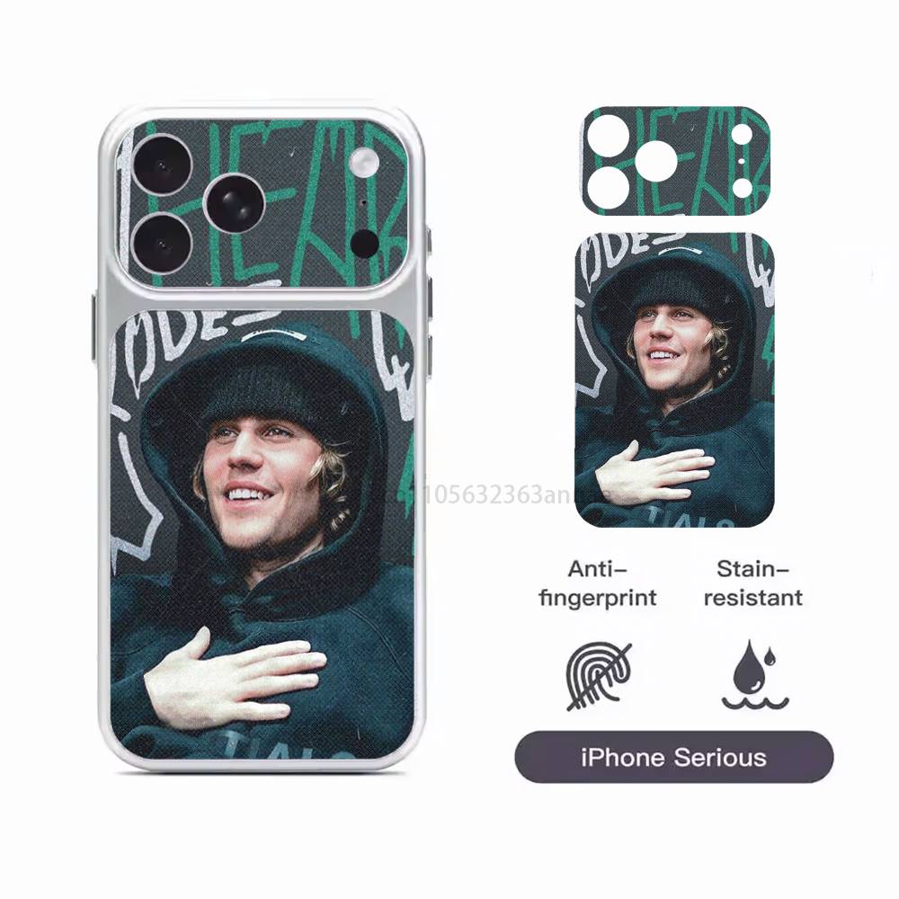 

Justin B-Bieber Protective Sticker for iPhone 17 Pro 17 ProMax Full Body Back Cover Decal Skin iPhone17pro