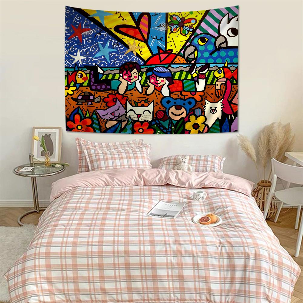 Britto Anime Tapestry Art Science Fiction Room Home Decor Wall Art Decor