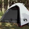 VidaXL 3 Person Camping Tent, Shade Tent with Bag, Portable Awning with Sidewalls for Hiking, White 94334