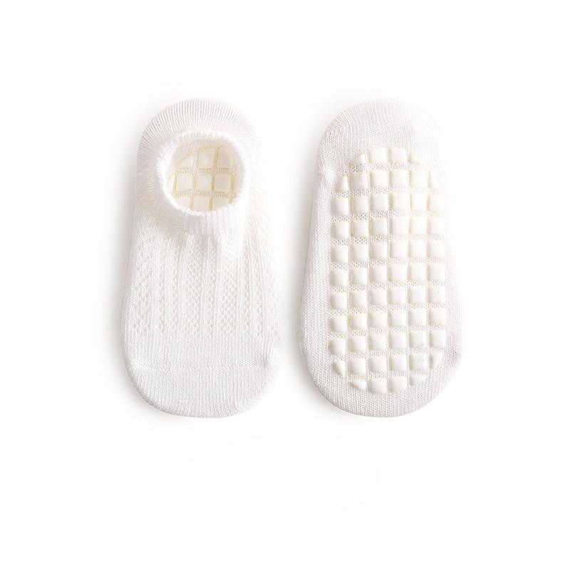 0-5 Jahre Baumwolle Baby Netz Socken Dünne Kinder Rutschfeste Bodensocken Kurzer Schaft Baby Kleinkind Socken