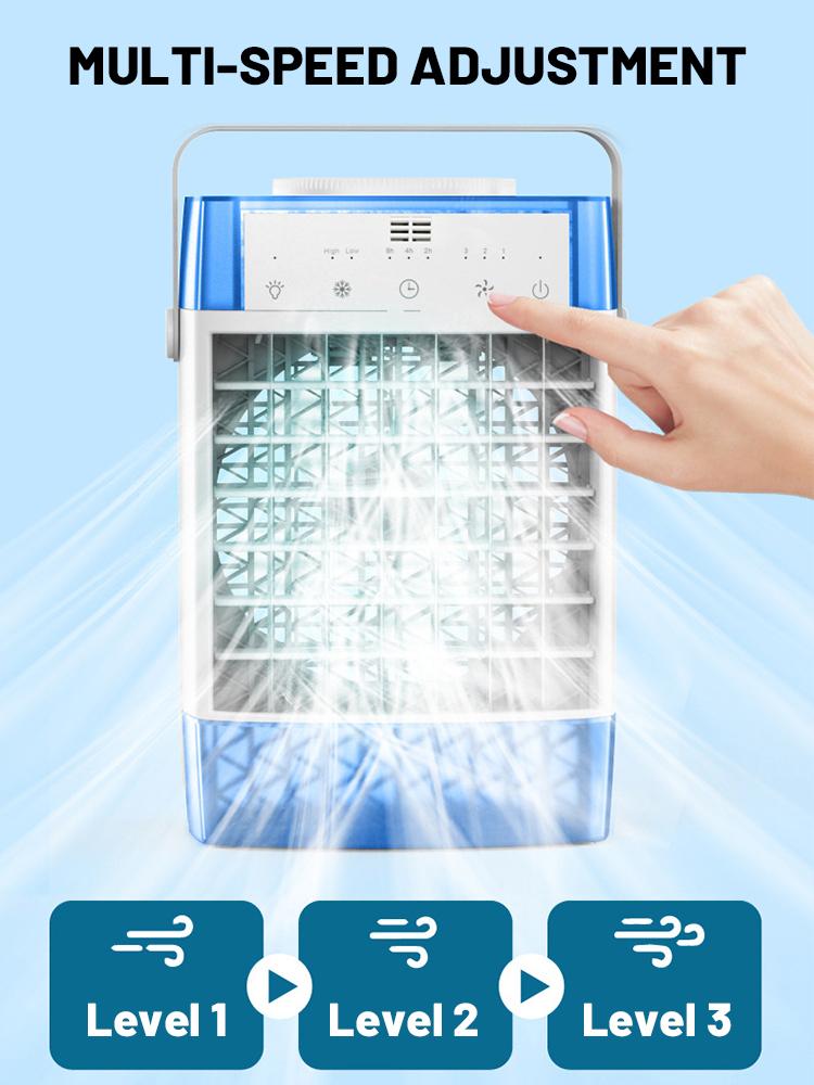 4 IN 1 Portable Air Conditioners Cooling Fan With 1000ml Water Tank USB Remote Control Desktop Fan Portable Personal Humidifier