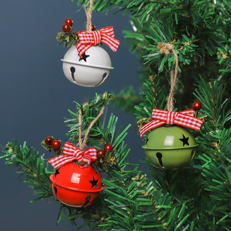 Christmas Bell Ornaments: Small Tree Pendants for Festive Home Decor