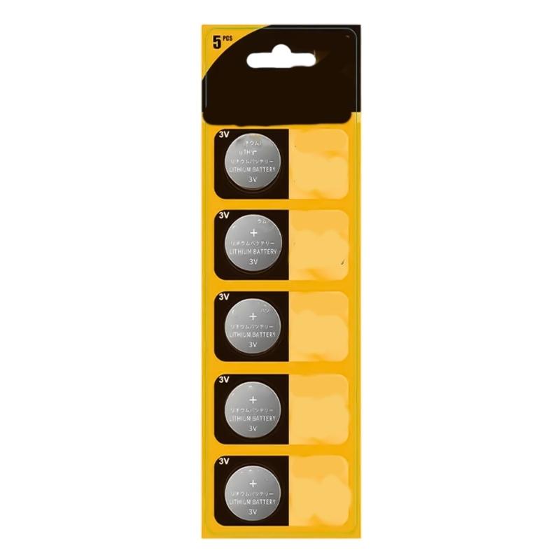 Set of 5pcs CR2032 3V Lithium Batteries Coin Cell Battery 160/200mAh Stable Power Supply In Watches and Small Devices