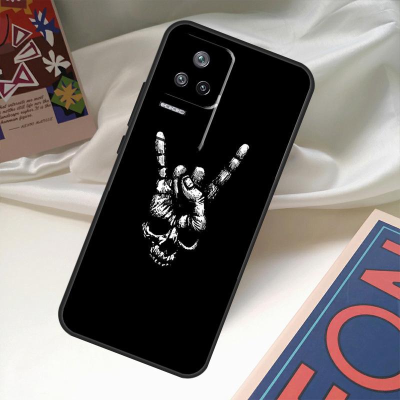 

Rock and Roll Skull Funda For POCO M6 Pro X3 X4 X5 X6 M5s F3 F5 Xiaomi 13T Pro 12T 11T 12 13 Lite 14 Ultra Case Xiaomi 14 Ultra