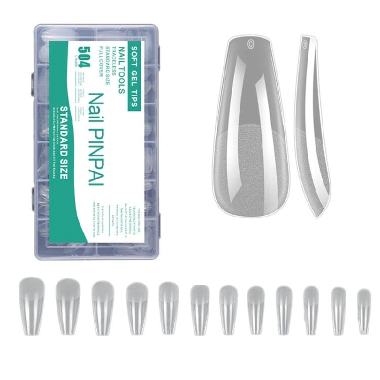 Nail 504pcs Tipssoft Matte False Gel Nail Tips Full Cover Acrylic False Nail Tips Press On Nail For Home Nail Salon