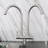 TLXT Stainless Steel Wall-Mounted Sensor Kitchen Faucet
