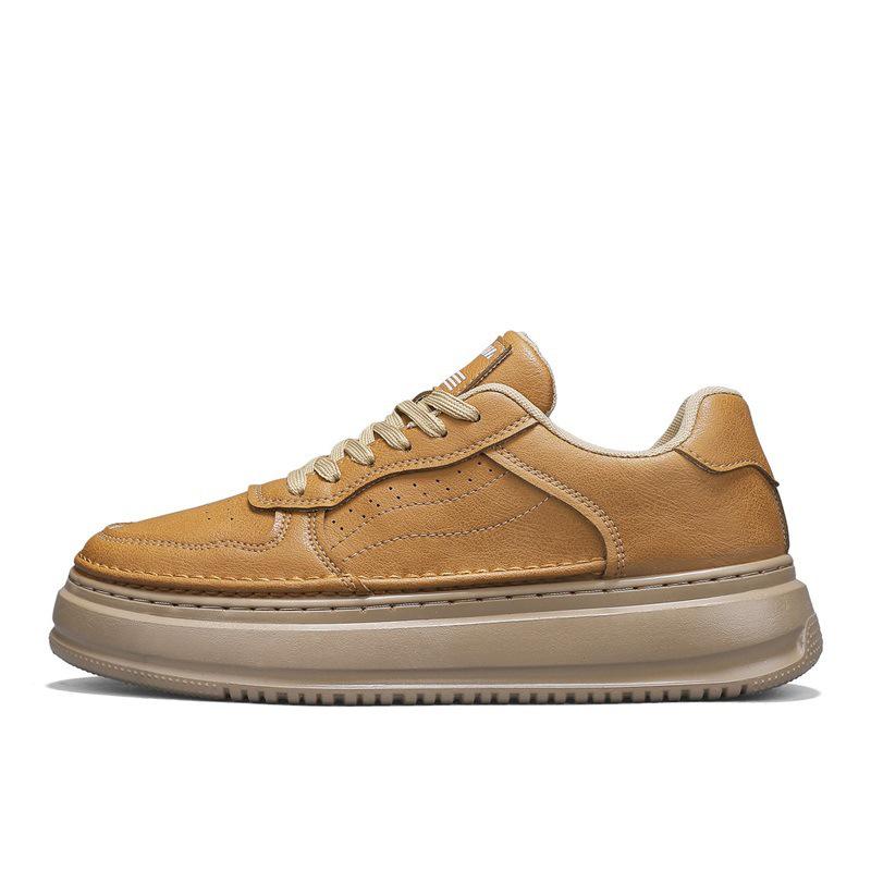 Men's Autumn 2025 Retro Leather Casual Shoes - High-End Versatile British Style