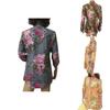 Classic Fall Short Sleeve Printed Shirt For Women Casual Wear