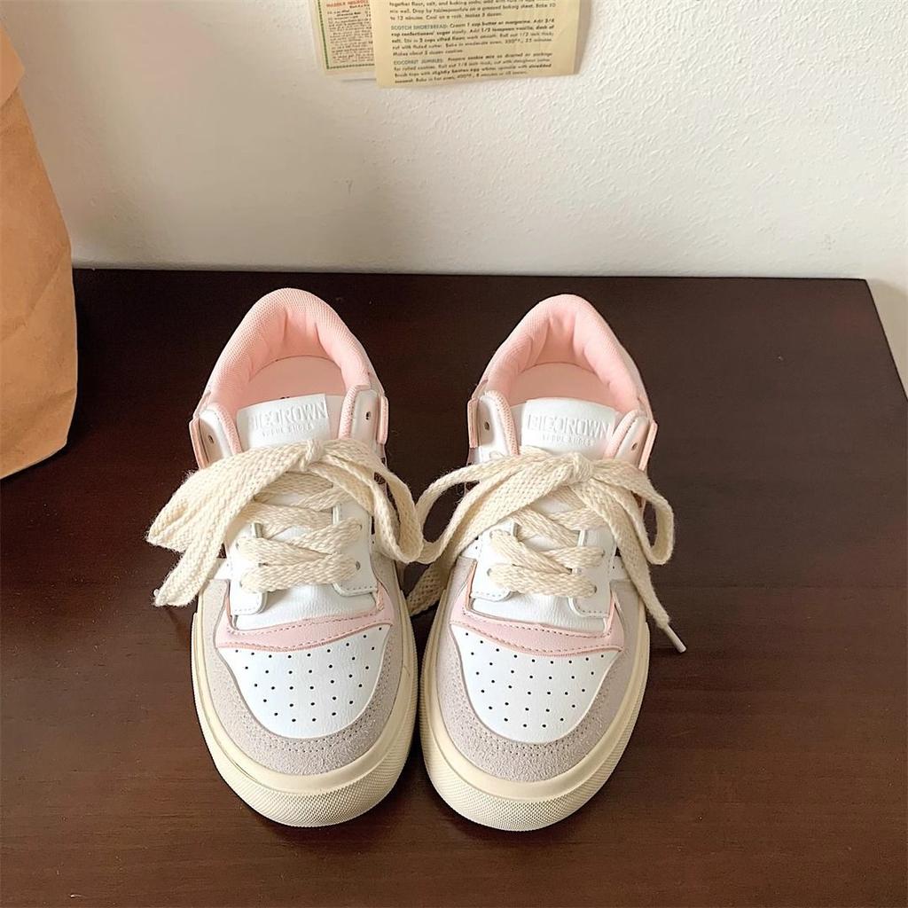 New little white shoes spring casual versatile shoes board shoes niche student fashion sports casual shoes women