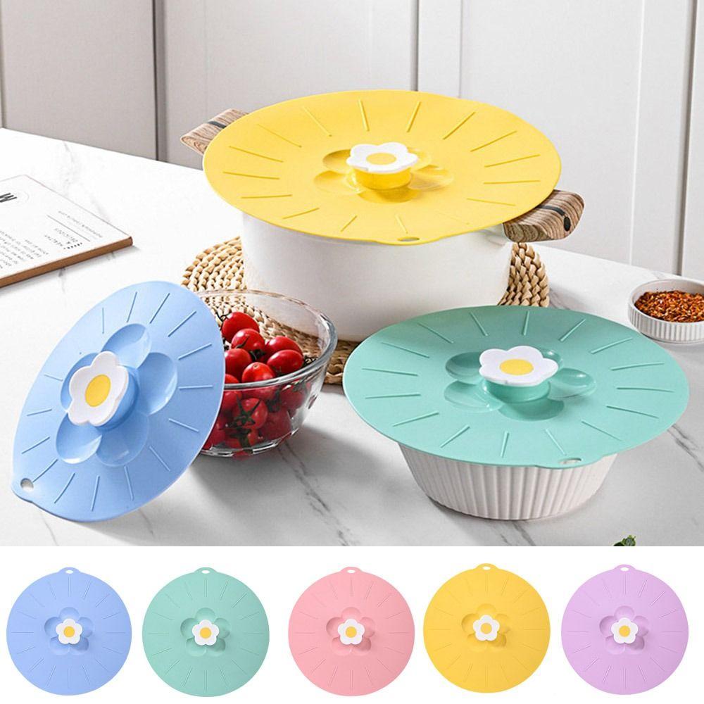 

Heat Resistant Silicone Suction Lids Self Sealing Microwave Bowl Cover Kitchen