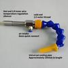 Cold Cooling Tube Assembly with Flexible Nozzle and Side Inlet for Part Handling, Service Use, and Repair Work Support