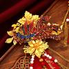 Dragon & Phoenix Wedding Brooch Set: Bride & Groom Corsage/Boutonniere