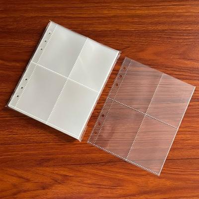 Inner Page Card Binder A5 Photocard Binder Sheets Transparent PP Acid Free Photo Album Refill Pages Photocard Holder