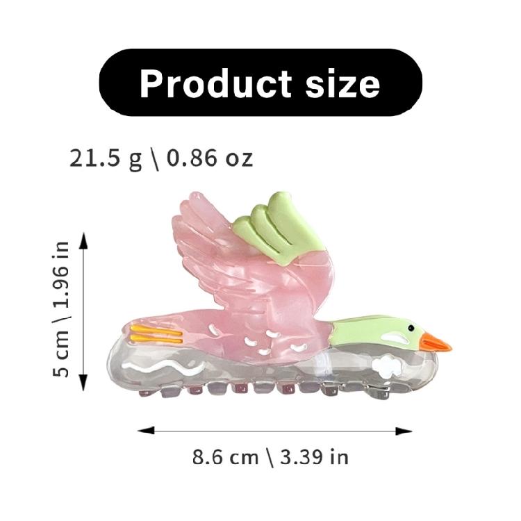 Acetate Hair Claw Clip in Wild Gooses Designs Women's Hair Accessory Fashion Hair Decoration for Fashion Enthusiasts