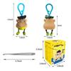 Novelty Plucking Blackhead Fidget Toys Cartoon Pulling Hair Beard Skin Picking Keychain Pimple Anti Stress for Kids Adults Gifts