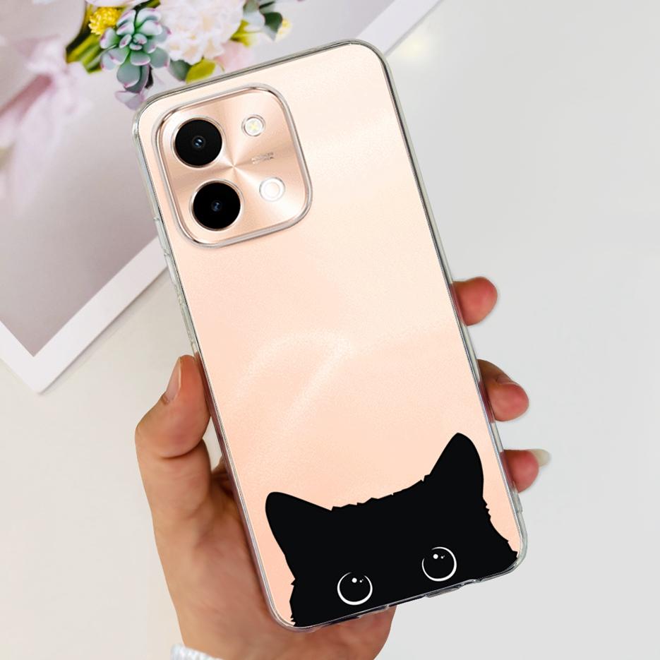 Für Vivo Y28 4G Hülle V2352 Niedliche Bemalte Abdeckung Weiche Silikon TPU Handyhülle Für Vivo Y28 Y 28 VivoY28 4G Fundas 6.68'' Coque Capa