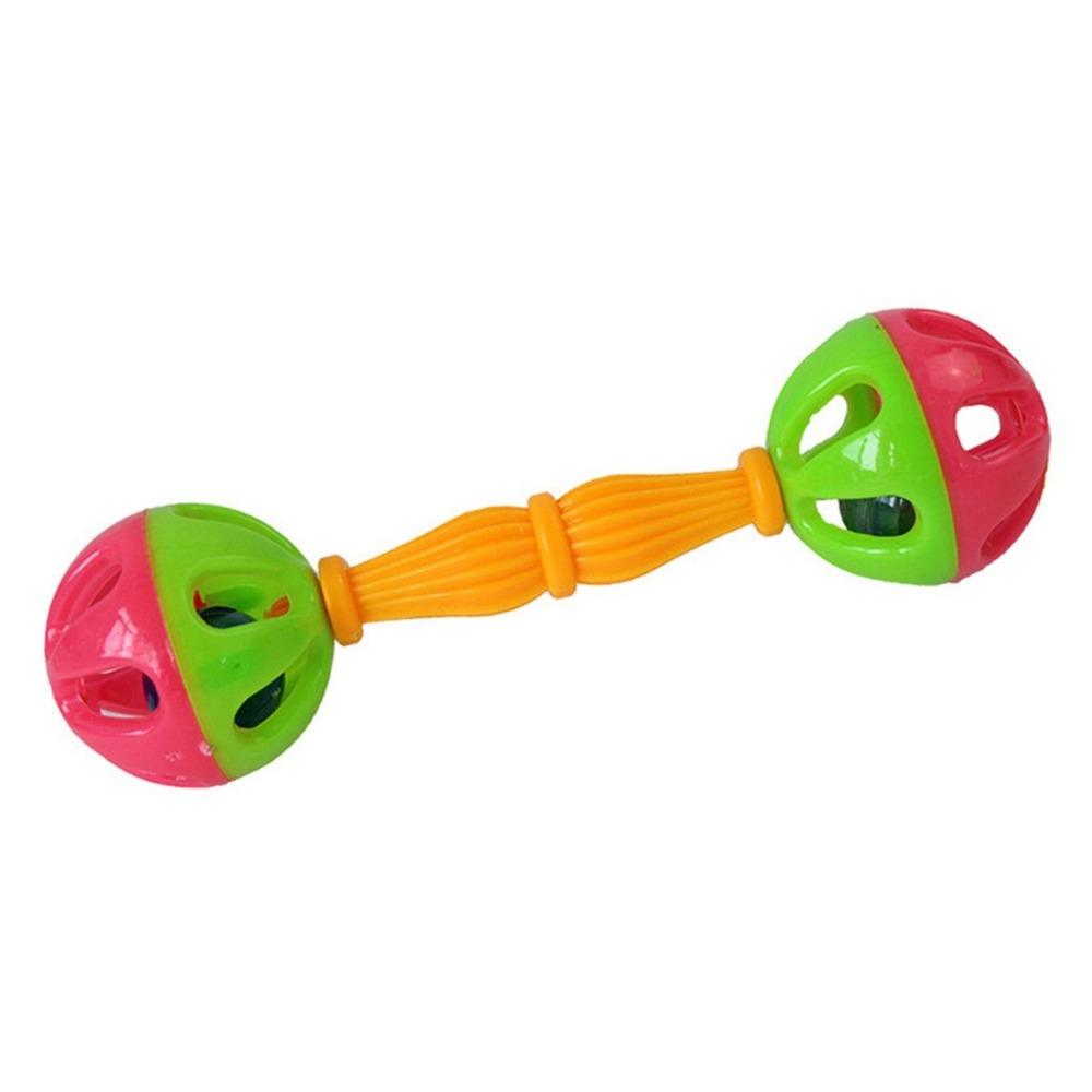 

Training Interactive Hollow Double-head Parrot Chew Bell Bird Toys Chewing Ball random color
