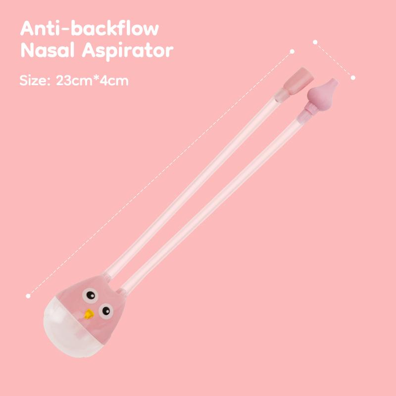 

Newborn Baby Nasal Aspirator Suction Device - Nose Cleaner Sucker for Children Health Care Protection Baby Care Suction Tool розовый