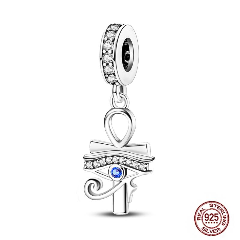 Standard Copper Craft Rotate Devil'S Eye Charms Fit Authentic Bracelet Blue Fatima Hand Palm Spacer Charms Handmade Jewelry Gift