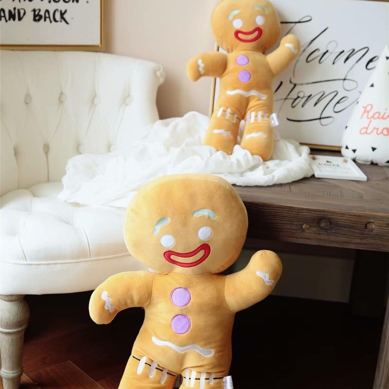 Kawaii Creative Gingerbread Biscuit Men Plush Doll Pendant Warm Happy Christmas Toy Home Decor Christmas Gift For Boys And Girls