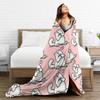Coperte in pile Gatto Cartone Animato Gatto Simons Coperta Plaid Vintage per Casa Copriletti,