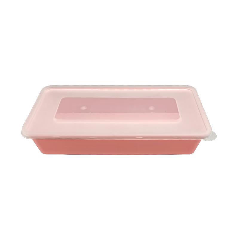 Pink Single Compartment Disposable Meal Box
