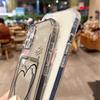 Card Bag Holder Clear Case For iPhone 16 15 14 13 12 11 Pro Max With Love Heart Pattern Cover For iPhone XS Max XR 7 8 Plus Case