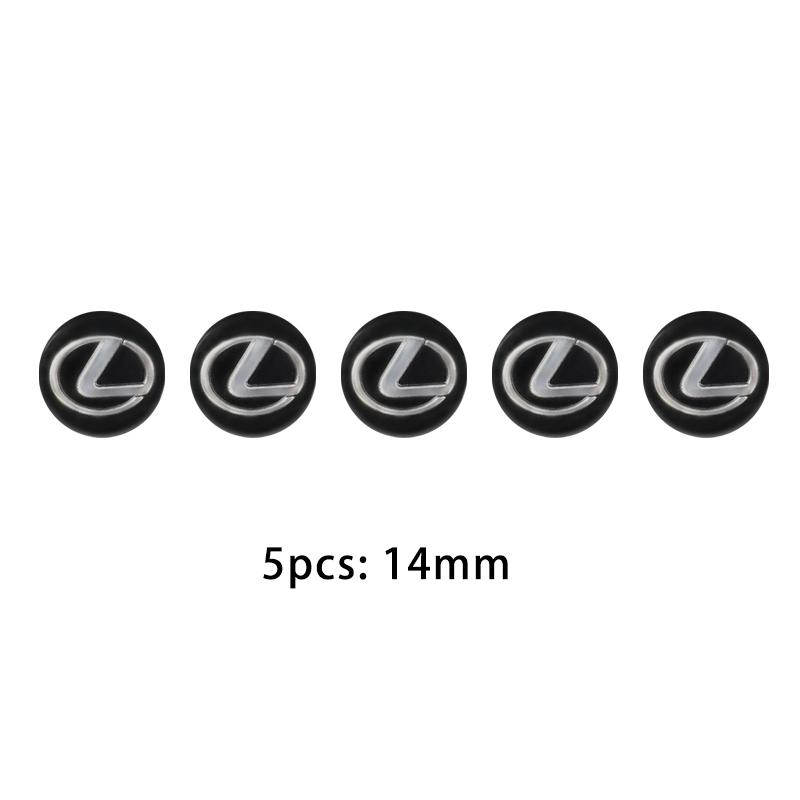 

For Lexus Fsport GX470 RX330 IS250 LX570 LX600 Ct200h RX350 IS300h 5/10Pcs 14mm Car Remote Key Logo Emblem Stickers Accessories