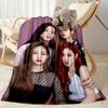 Girl Group Poses Blanket Soft Warm Cozy Suitable for Picnics Couch Office Chair Four Seasons Universal Digital Print