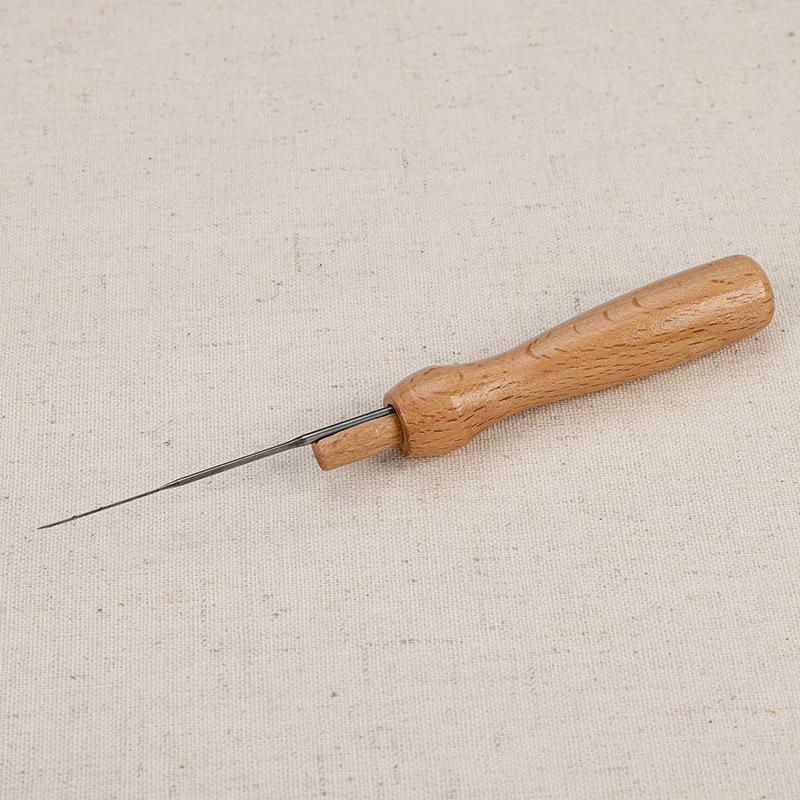 Wool Felt Needle Set with Wooden Handle - 8, 7, 3 Needles for Felting Cats & Dogs