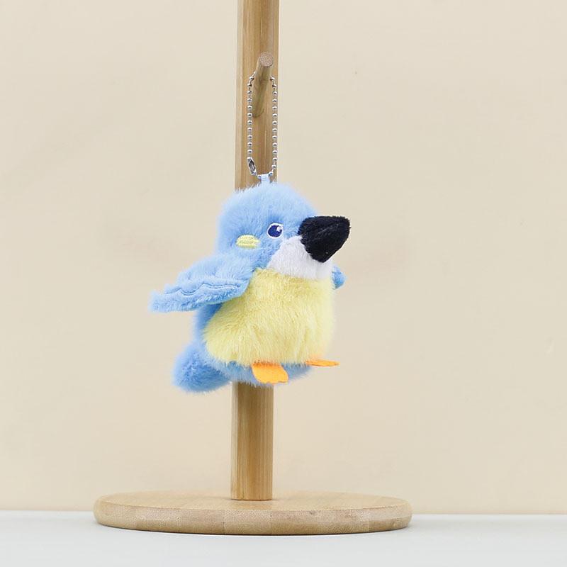 

Purple Bird Stuffed Keychain With Soft Plush Material For Charm Backpack