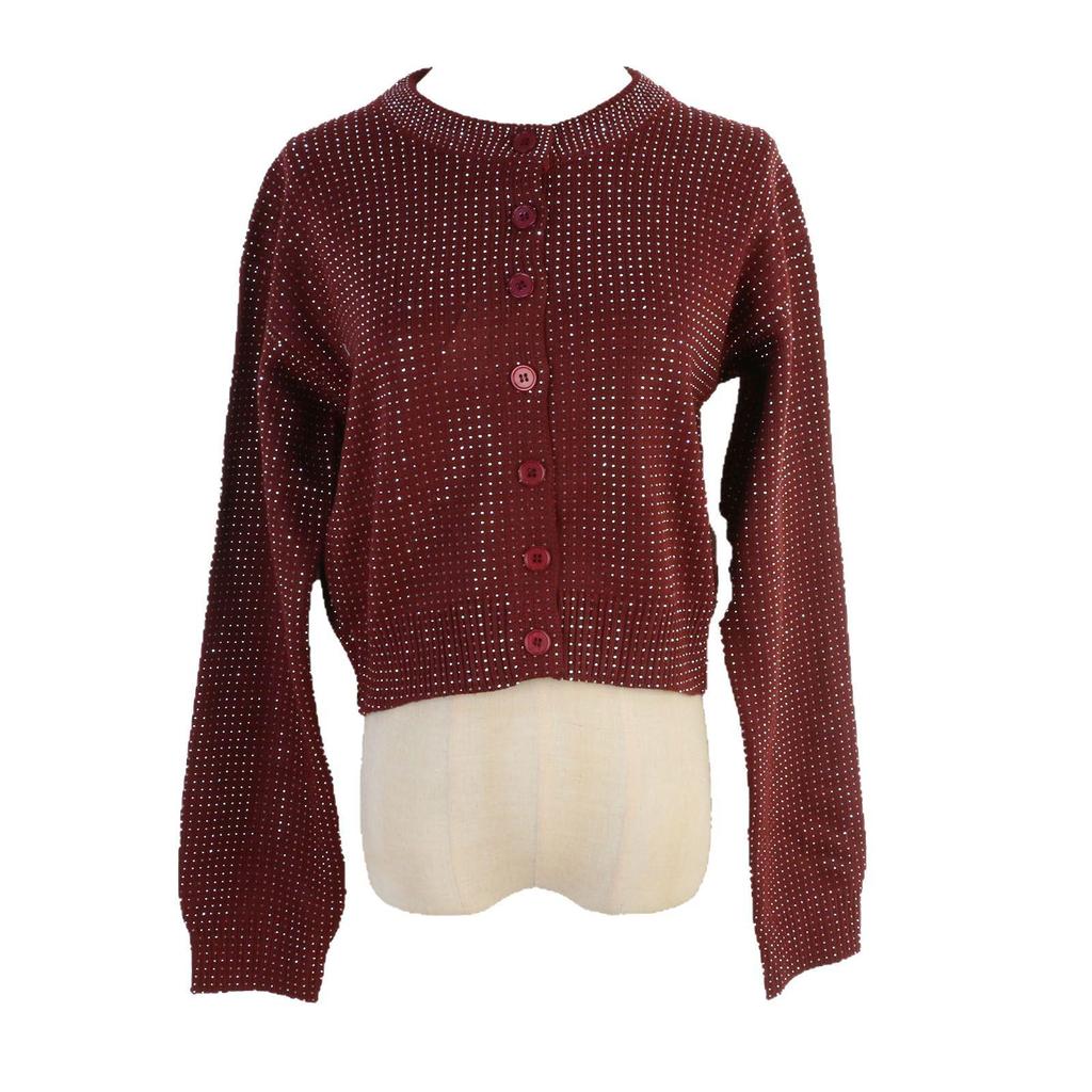 Korean-Style Elegant Long-Sleeved Knit Cardigan for Women - Autumn/Winter