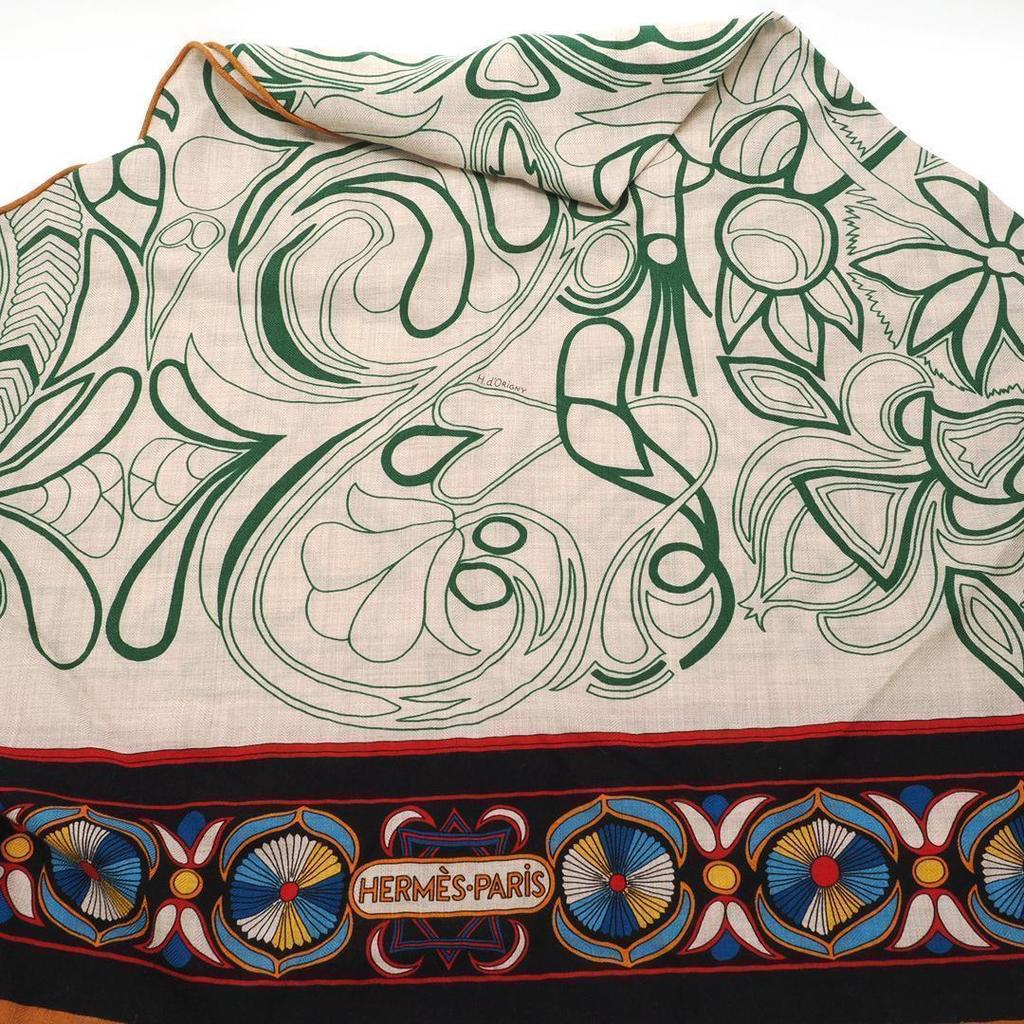 Used Hermes Scarf "Pointu" Muffler Bandana (Almost New)