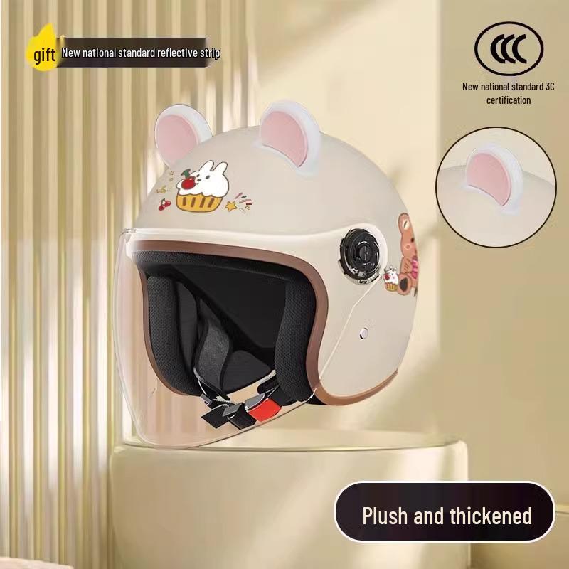 Women's Unisex Winter Warm Half Helmet for Electric Scooter/Motorcycle with Free Shipping
