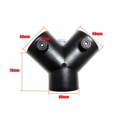 42mm/60mm/75mm Car Heater Air Vent Ducting Connector Closable Open Regulatin Y / T / L Branch For Webasto Diesel Parking Heater