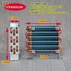 CP3x6x120 Miniature Mini Condenser Air-cooled Copper Tube Finned Radiator with Fan Refrigerator Evaporator