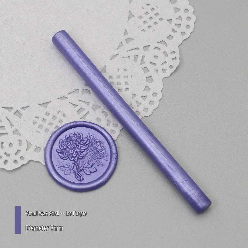 Bețișoare de Ceară de Sigiliu Mat Perlat, 125 Culori, 10x0.7cm, Compatibile cu Pistoale de Ceară, Culori Mixabile