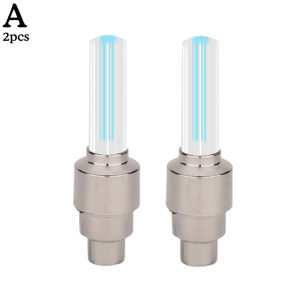 2Pcs Neon Bike Spoke Lights Bicycle LED Light Tire Valve Cap Flashlight Wheel Spoke Lightweight Car Motorcycle Accessories