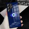 Lucky Blue Evil Eye Phone Case For Samsung S26 S25 Plus S20 S20 Plus S22 Ultra S23 FE S21 Plus S21 Ultra Glass Cover