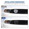 Smoked Black Front Grille Light Panel Decor Cover Trim For Ford Mustang 2010-14