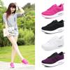 Spring And Autumn New Style Of Flying Mesh Breathable Sports Casual Shoes Korean Style Thick Sole Rocking Shoes Women's Shoes