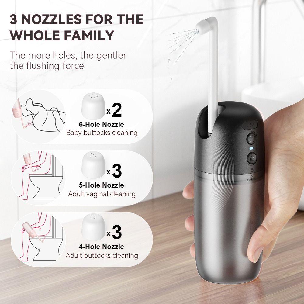 3 Pressure Modes Handheld Bidet Rechargeable Toilet Spray New Hand Sprayer Shower Head  for Travel