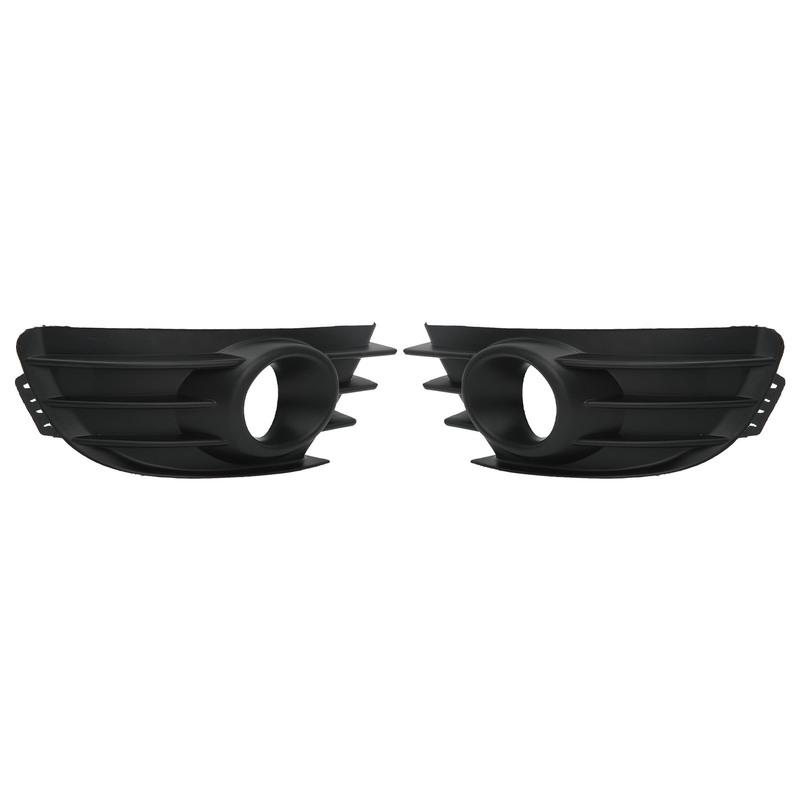 1 Pair Front Bumper Fog Light Grille Black Fog Lamp Cover Trim Replacement for Citroen C4 2004‑2008 Fog Lamp Grille Cover