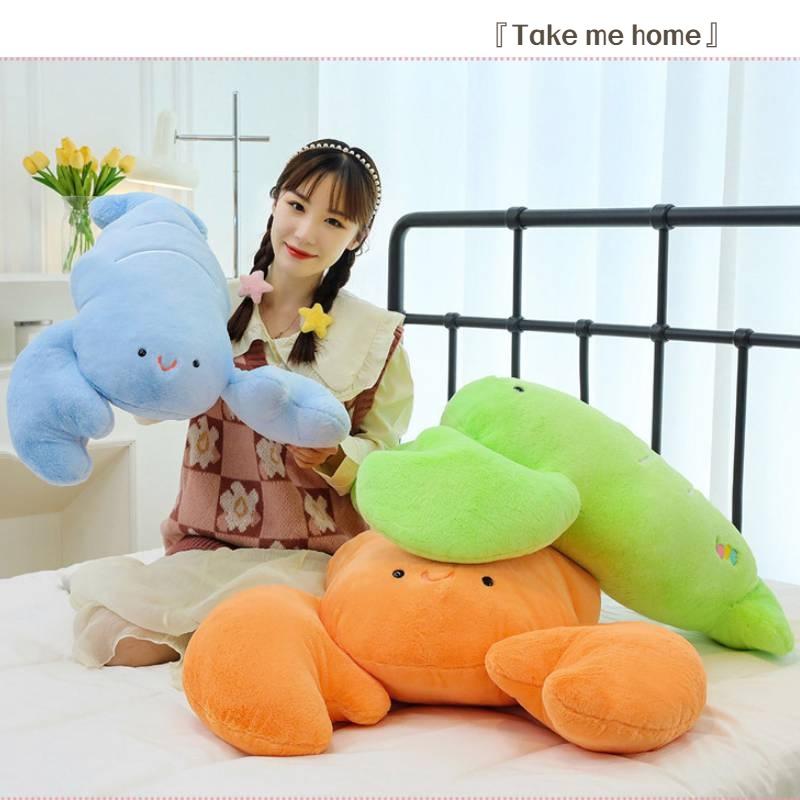 Niedliches, trendiges Hummer-Plüschtier – lustiges und kreatives Kuscheltier zum Schlafen und Schmusen – perfektes Geschenk