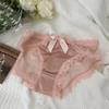 Transparent Underwear for Women Bow Mesh Flower Briefs Sweet Lace Panties  Lady