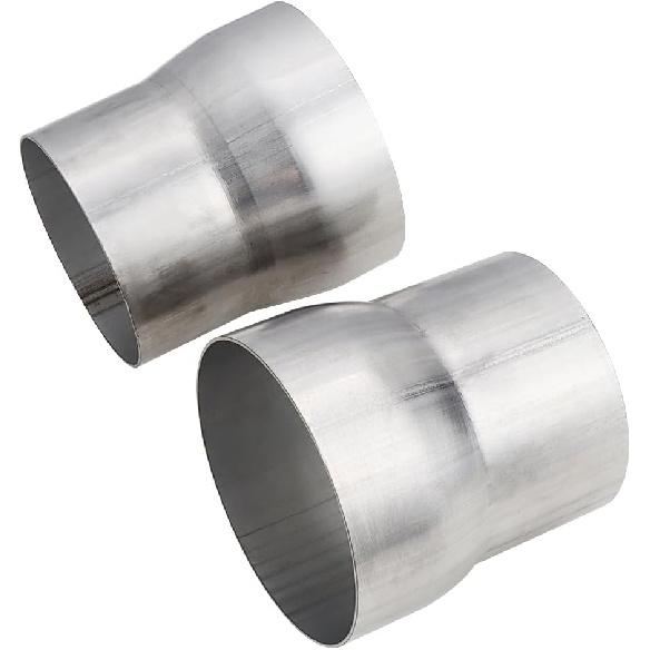A-KARCK Exhaust Adapter Connector 2.5" ID to 3" OD, Exhaust Pipe Reducer 304 Stainless Steel, 4" Overall Length 2 PACK